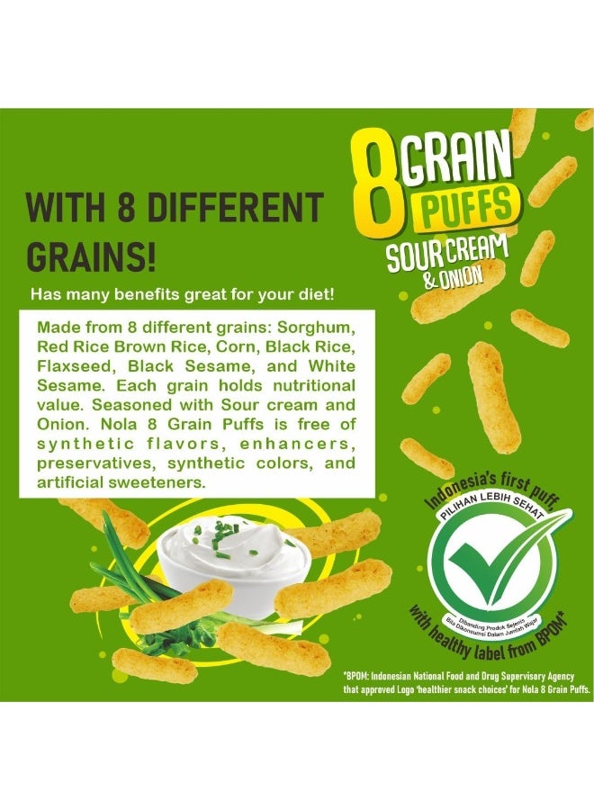 Nola - Gluten Free Puffs with Grains & Sour Cream & Onion 50G - Image 2